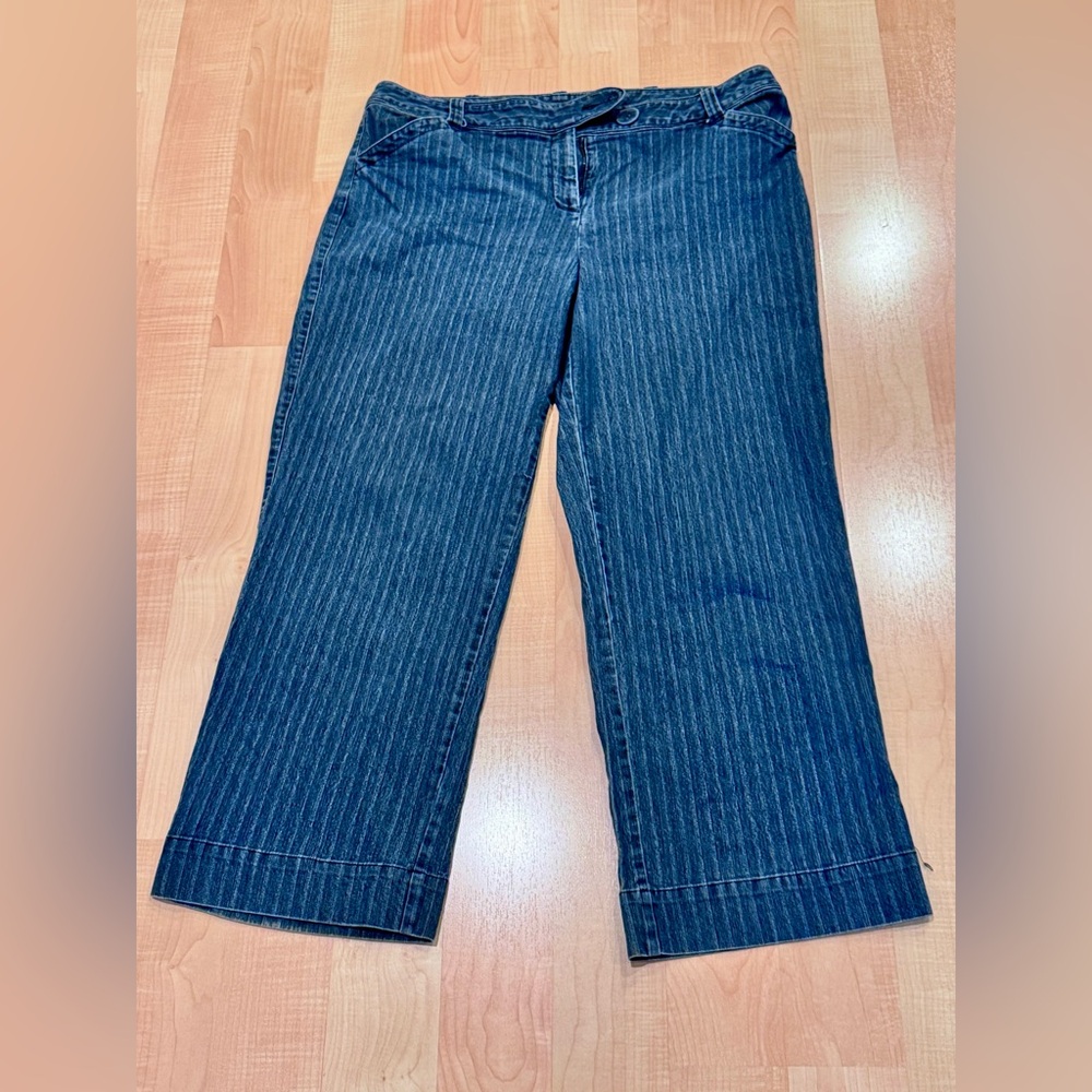 Dressbarn Pin Striped Jeans, size 18W